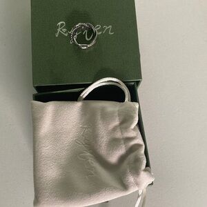 Revlon Silver-Tone Braided Ring with Branded Gift Pouch